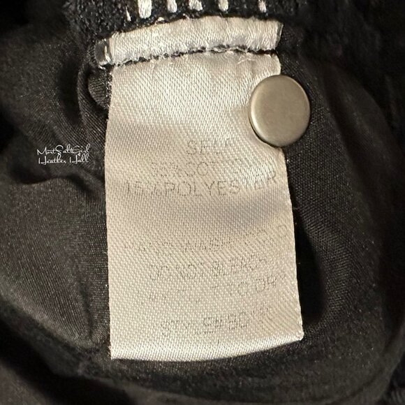 Blank Paige Black Button Front Denim Mini Skirt Size Medium - Picture 4 of 4